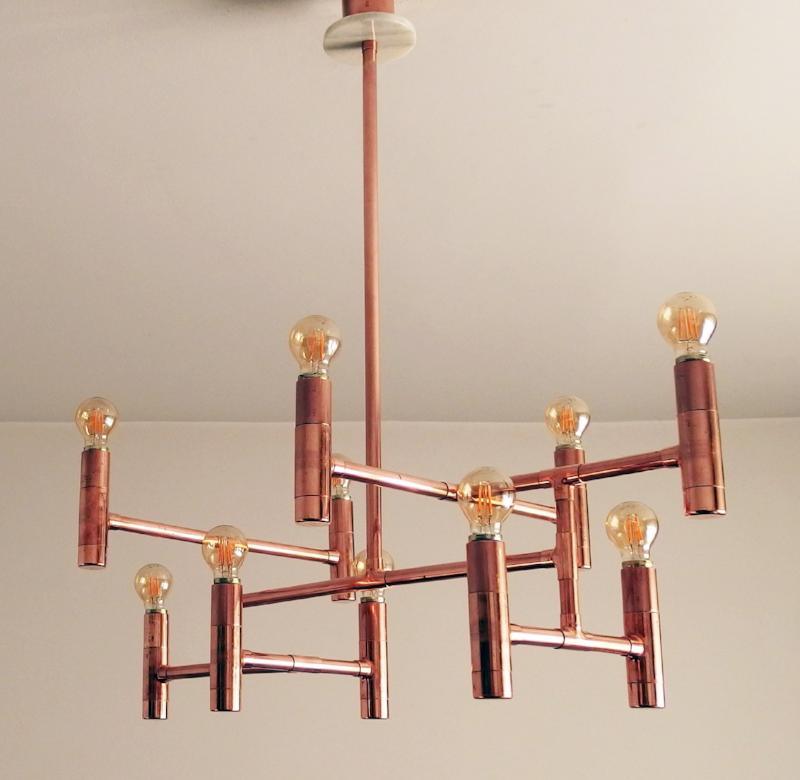 Primus - handmade copper chandelier - switchrange
