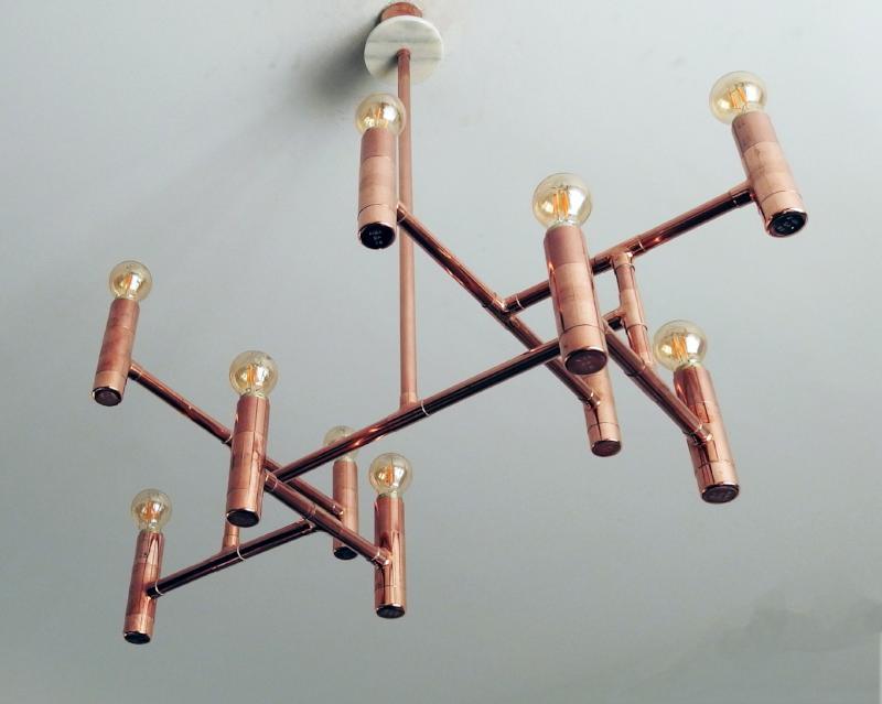 Primus - handmade copper chandelier - switchrange