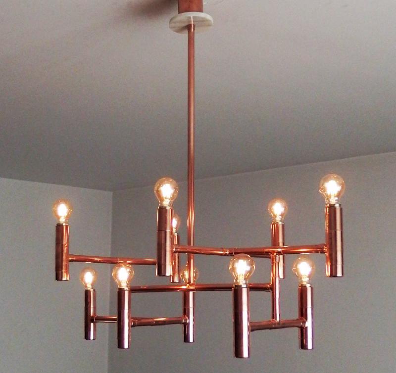 Primus - handmade copper chandelier - switchrange
