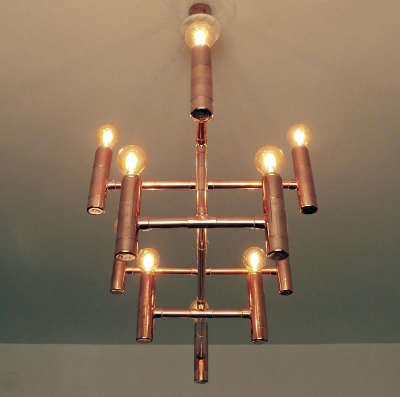 Primus - handmade copper chandelier - switchrange