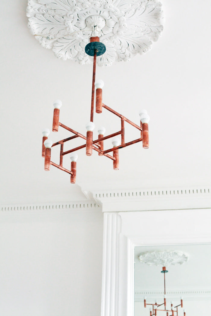 Handmade copper light fixture - switchrange