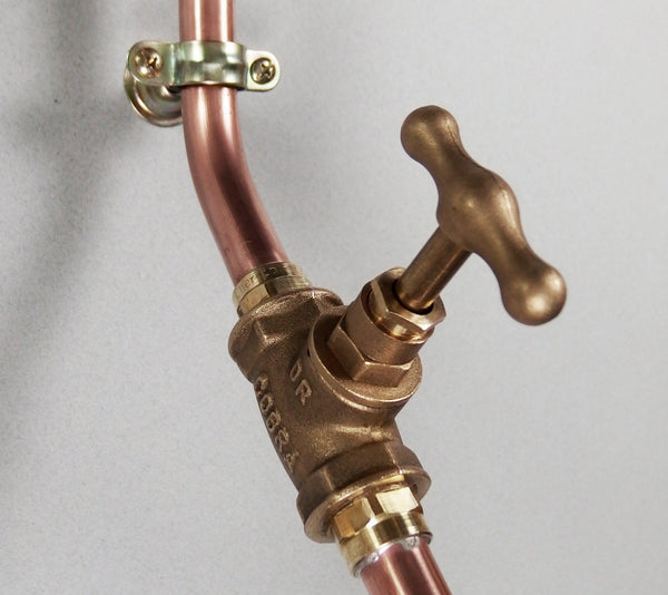 solid brass valve for copper pipe taps