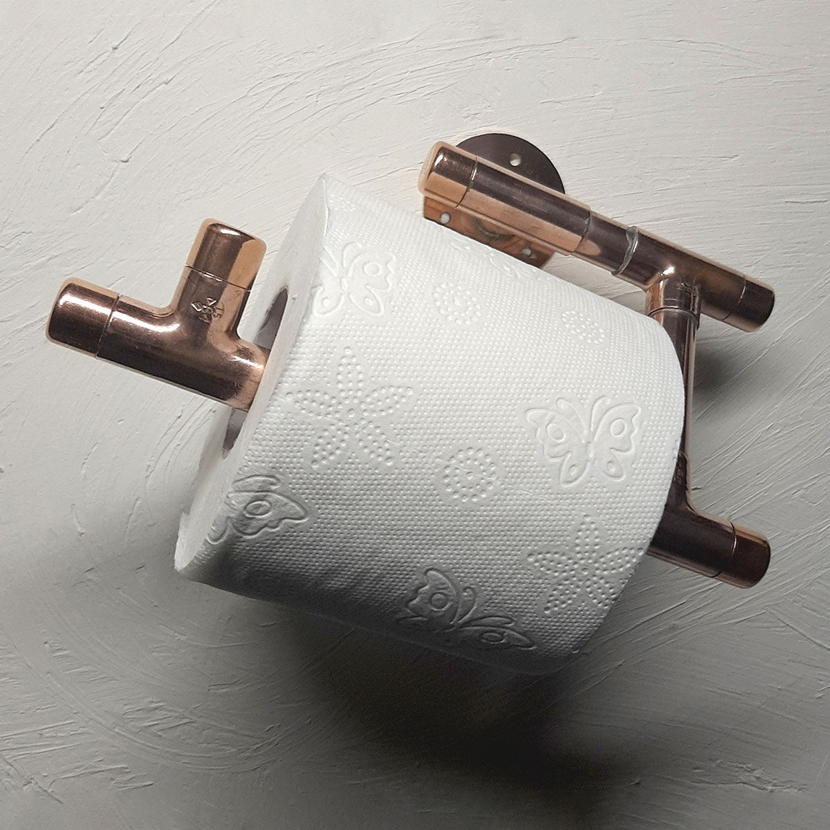 Copper Pipe Diy Kitchen Paper Towel Holder Solid Copper Pipe Wall