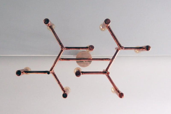 Hexa - handmade copper light fixture Switchrange