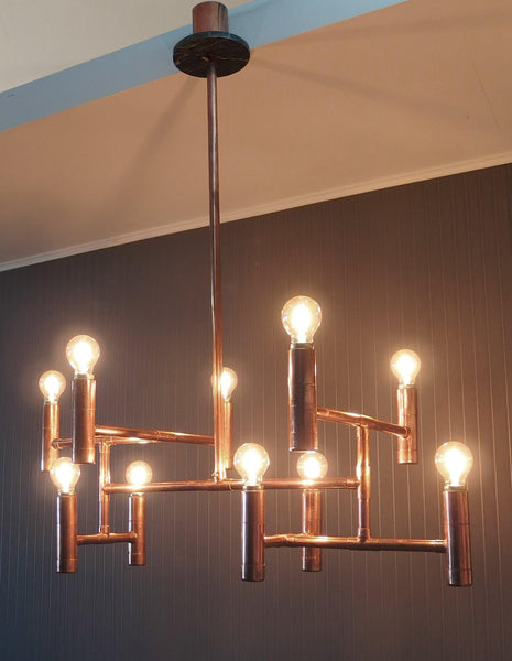 Primus - handmade copper pipe light fixture Switchrange