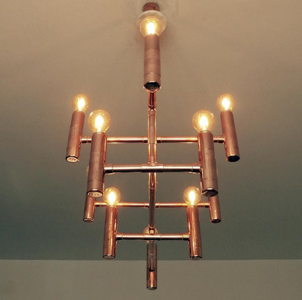 Primus - handmade copper pipe light fixture by Switchrange