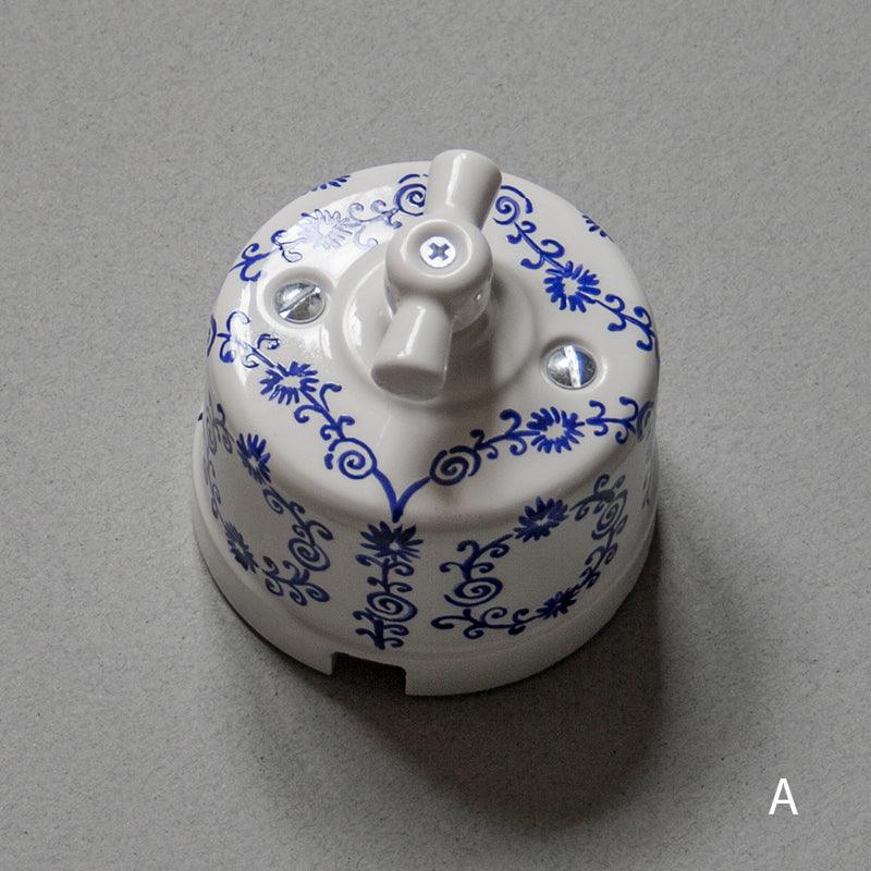 painted decorative ceramic light switch