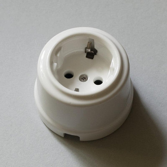Period ceramic earthing socket - switchrange